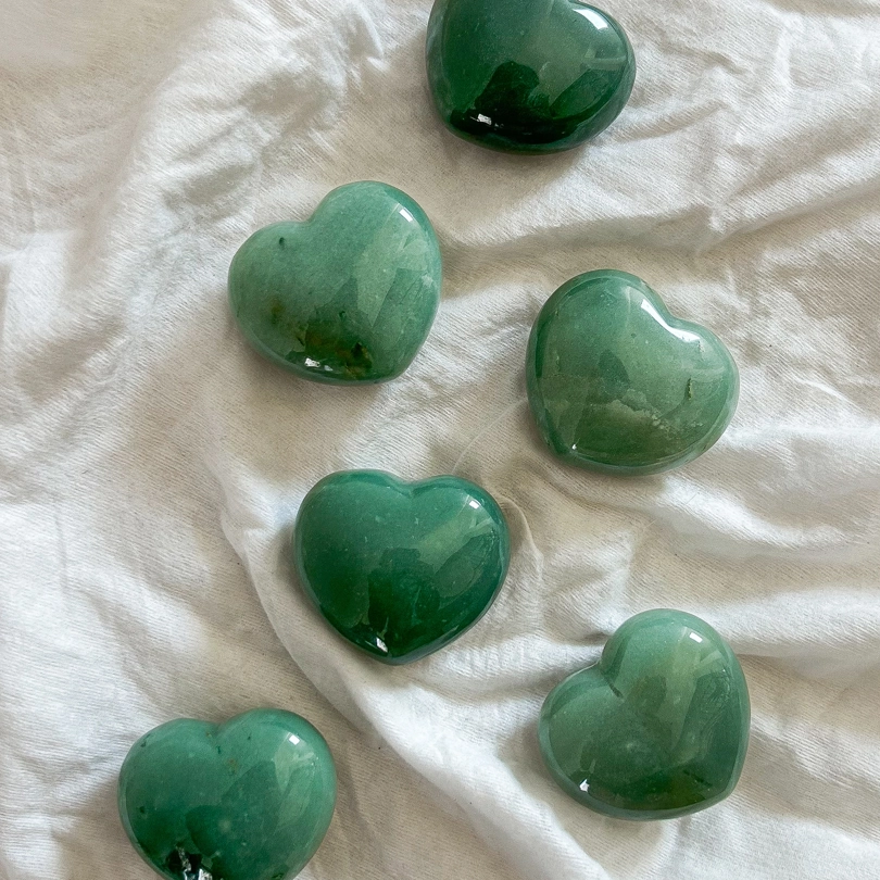cuore in Avventurina Verde
